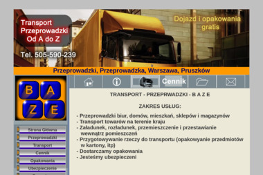 Transport Przeprowadzki Baze. Przeprowadzki - Transport Drogowy Pruszk&oacute;w