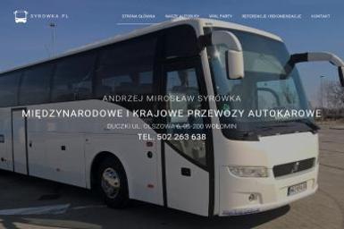 Międzynarodowe i Krajowe Przewozy Autokarowe Andrzej Syrówka - Przewóz Osób Pasek