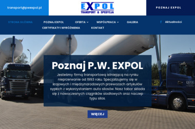 Grzegorz Wilkowski Przedsiębiorstwo Wielobranżowe Expol - Transport Dostawczy Głowaczów