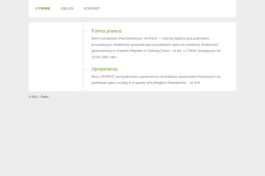 Biuro Doradztwa i Rachunkowości Rafiks Andrzej Najdora - Firma Księgowa Zielona Góra