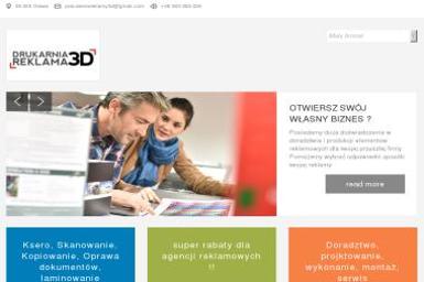 Drukarnia Reklama 3D. Drukarnia wielkoformatowa, drukarnia offsetowa, pracownia reklamy - Drukarnia Oława