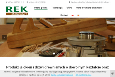 Stolarstwo Rek - Okna PCV Dąbrówka Łubniańska