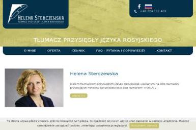 Helena Sterczewska Tłumacz Przysięgły Języka Rosyjskiego - Tłumacze Mińsk Mazowiecki