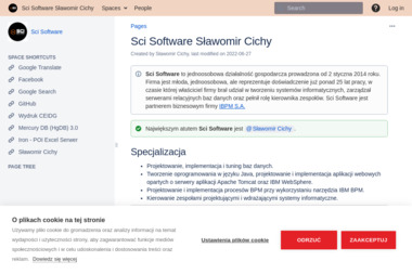 Sci Software Sławomir Cichy - Obsługa Stron www Bojano