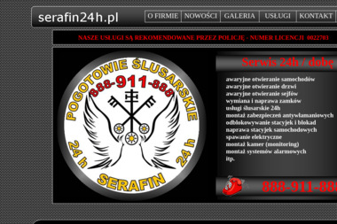 Serafin24H. Pogotowie zamkowe, awaryjne otwieranie mieszkań - Obróbka Skrawaniem Warszawa