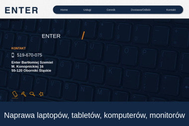 Enter Bartłomiej Szemiel - Serwis Laptopów Oborniki Śląskie