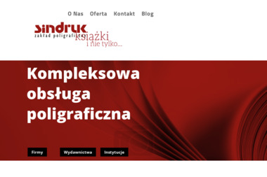 Zakład Poligraficzny Sindruk. Małgorzata Kowalcze - Folder Reklamowy Opole
