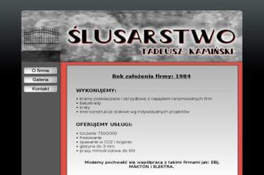 Ślusarstwo Kamiński Tadeusz. Ślusarstwo, toczenie - Ślusarz Opacz Kolonia