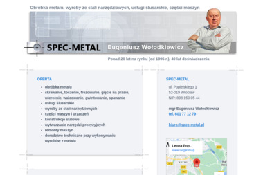 Spec-Metal - Operator cnc Wrocław