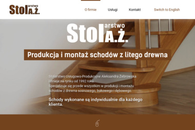 StolAŻ Stolarstwo Aleksandra Żebrowska - Schody drewniane Tarnowo Podgórne