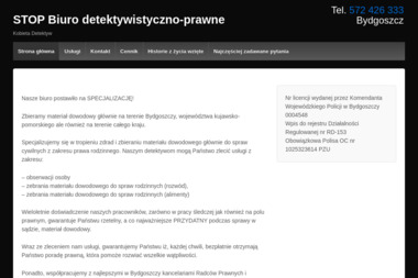 STOP Biuro Detektywistyczno-Prawne - Usługi Detektywistyczne Bydgoszcz