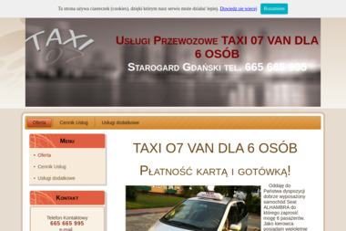 Taxi 07. Przewóz osób - Przewóz Osób Do Niemiec Starogard Gdański