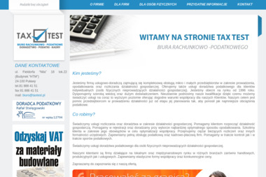 Biuro Rachunkowo-Podatkowe Tax Test Teresa Stelęgowska - Prowadzenie Ksiąg Rachunkowych Puławy