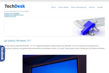 Techdesk Filip Kufel - Prowadzenie Strony Internetowej Skoki