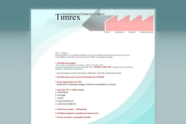 Timrex P.P.U. Ryszard Piechna - Wycinanie cnc Marki