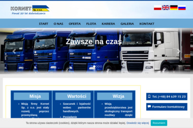 Kornet Sp. z o.o. - Transport busem Zamość