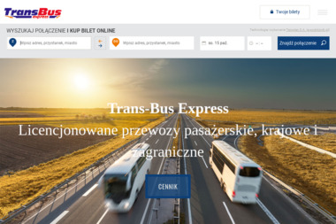 Przewozy Pasażerskie Trans Bus Express - Firma Przewozowa Lipiny
