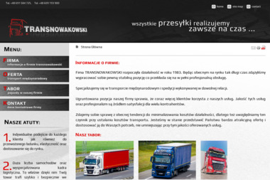 Transport Ciężarowy Spedycja Kazimierz Nowakowski - Transport krajowy Milicz