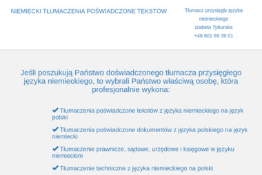 TYBIS Izabela Tyburska - Tłumaczenia przysięgłe Bydgoszcz