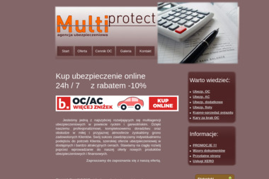 MultiProtect Ubezpieczenia. Ubezpieczenia oc - Ubezpieczenia Komunikacyjne OC Ryki