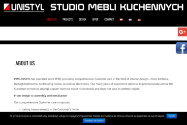 Unistyl P.W. Meble Kuchenne i Sprzęt AGD - Aranżacja Biur Bydgoszcz