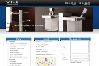 Instalacje Sanitarne i Hydrauliczne Wod.-Kan. i c.o. Jan Witaszewski - Udrażnianie Rur Zel&oacute;w