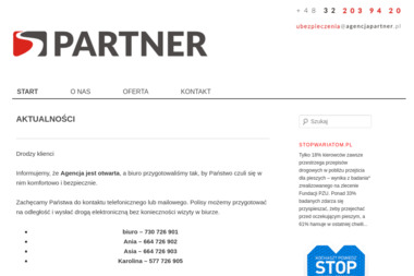Agencja Ubezpieczeń PARTNER - Polisy OC Katowice