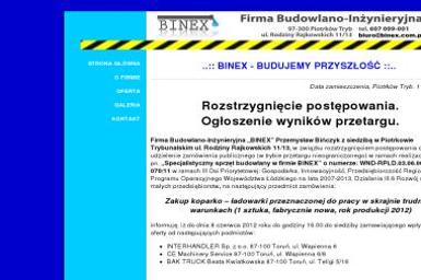 Firma Budowlano-Inżynieryjna Binex - Firma Brukarska Piotrków Trybunalski
