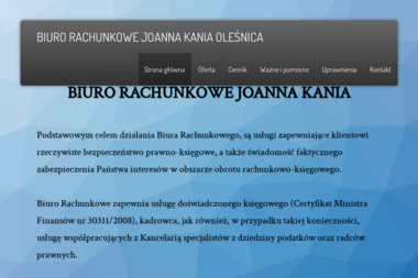 Biuro Rachunkowe Joanna Kania - Biuro Rachunkowe Oleśnica
