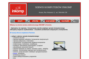 Inkomp - Serwis Laptopów Konin