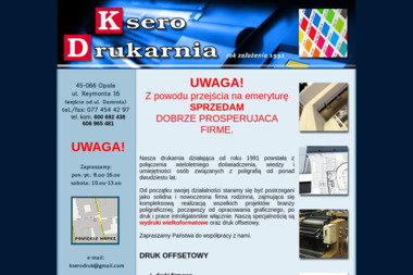 Ksero Drukarnia - Foldery Opole