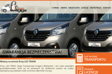 Grzegorz Wielopolski Leo Trans Usługi Transportowe - Firma Przewozowa Moszczenica