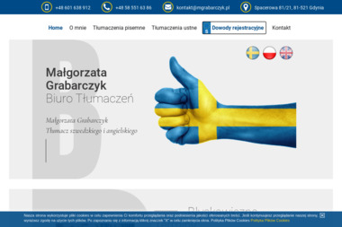 Małgorzata Grabarczyk - tłumacz szwedzkiego i angielskiego - Tłumacze Gdynia