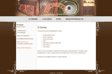 Prometal - Sprzedaż Ogrodzeń Kutych Wrocław