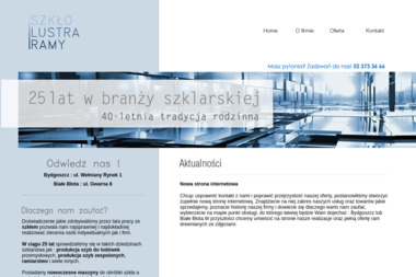 Szkło Lustra Ramy - Szklenie Białe Błota