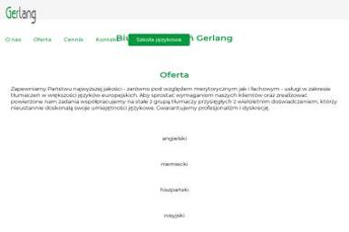 Biuro Tłumaczeń GERLANG - Tłumaczenia przysięgłe Gdańsk