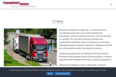 Transport Ciężarowy Krajowy i Zagraniczny GODEK - Transport Międzynarodowy Szubin