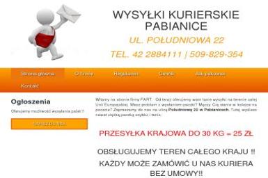 Wysyłki Fart. Wysyłki, paczki - Kurier Pabianice