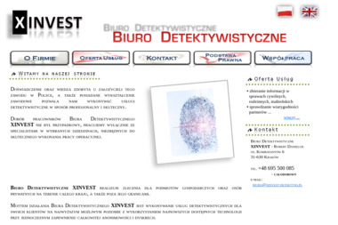 Biuro Detektywistyczne Xinvest. Detektyw - Detektyw Kraków