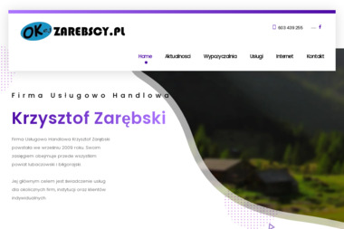 FUH OKej Krzysztof Zarębski. Wynajem sprzętu budowlanego, naprawa komputerów - Firma IT Cieszanów