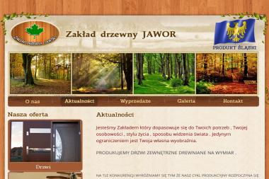 Zakład Drzewny Jawor Robert Jawura. Drzwi zewnętrzne drewniane, drzwi wejściowe - Okna PCV Moczydło