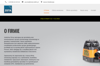 Andrzej Zarajczyk ZETA P.U.H. serwis i sklep sprzętu geodezyjnego - Geodeta Lublin