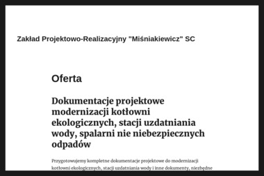 Zakład Projektowo Realizacyjny S.C. Maria i Marian Miśniakiewicz - Sumienny Projektant Domów Przemyśl