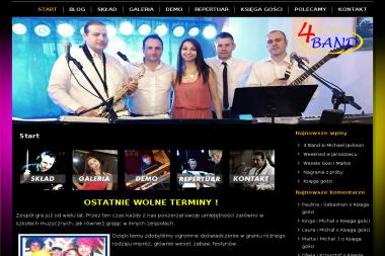 4 Band. Oprawa muzyczna, zespół muzyczny - Zespół Weselny Rokitno Szlacheckie