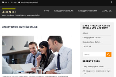 Acento. Szkolenia językowe, kursy językowe - Nauka Języka Warszawa