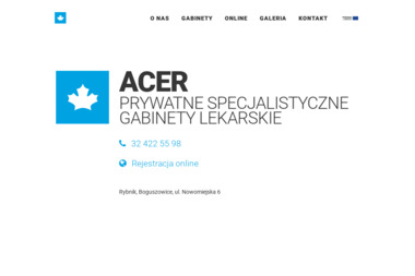 ACER Prywatne Specjalistyczne Gabinety Lekarskie - Rehabilitant Rybnik
