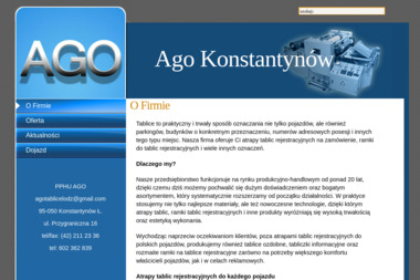 Ago PPHU Antoni Godziński - Agencja Reklamowa Konstantynów Łódzki