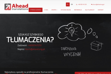 Ahead Translations Tłumaczenia Maria Zeman - Tłumacze Zielonki