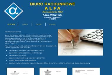 Alfa Biuro Rachunkowe Adam Wilczyński. Prowadzenia księgi przychodów i rozchodów, prowadzenia - Usługi finansowe Chmielnik