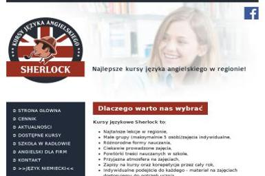 Sherlock Kursy Języka Angielskiego - Nauczyciele angielskiego Radłów